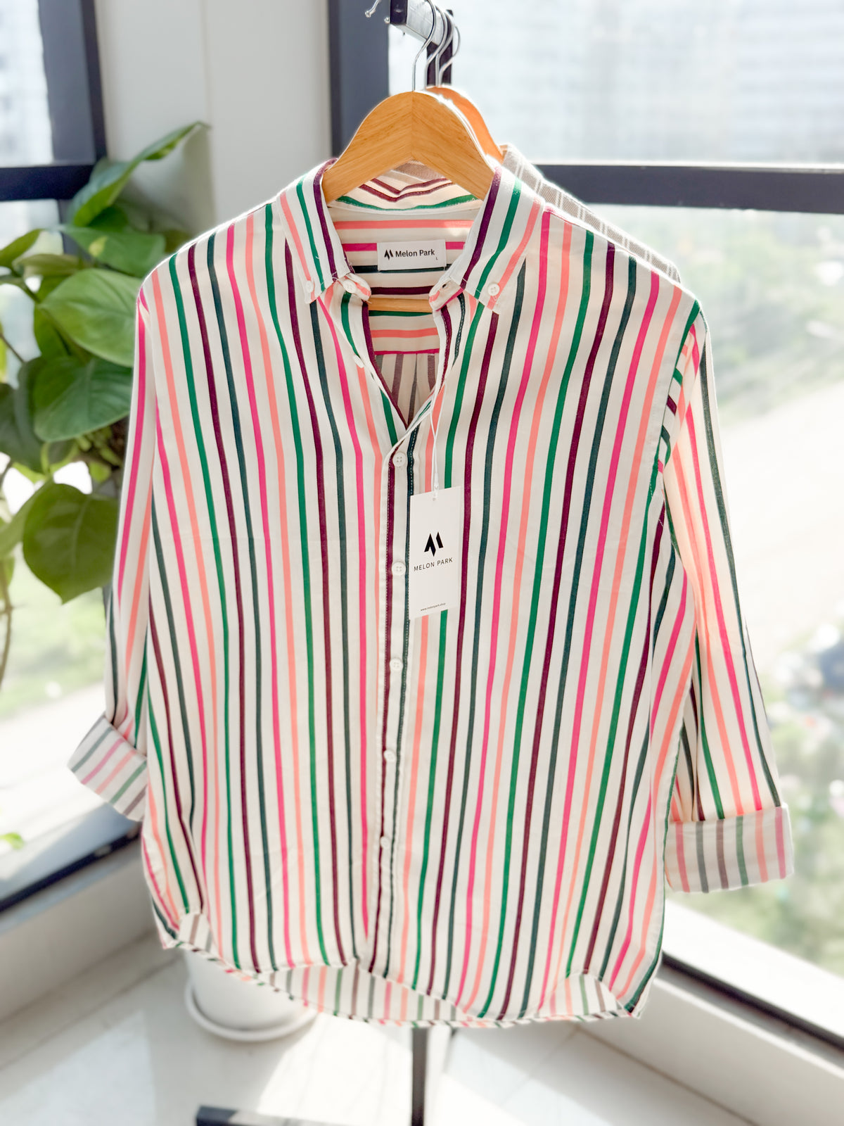 Gentle stripe shirt - Carnival stripe