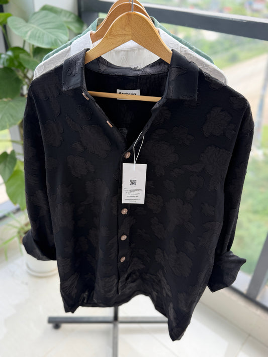 Resort Drop-shoulder shirt - Midnight Onyx