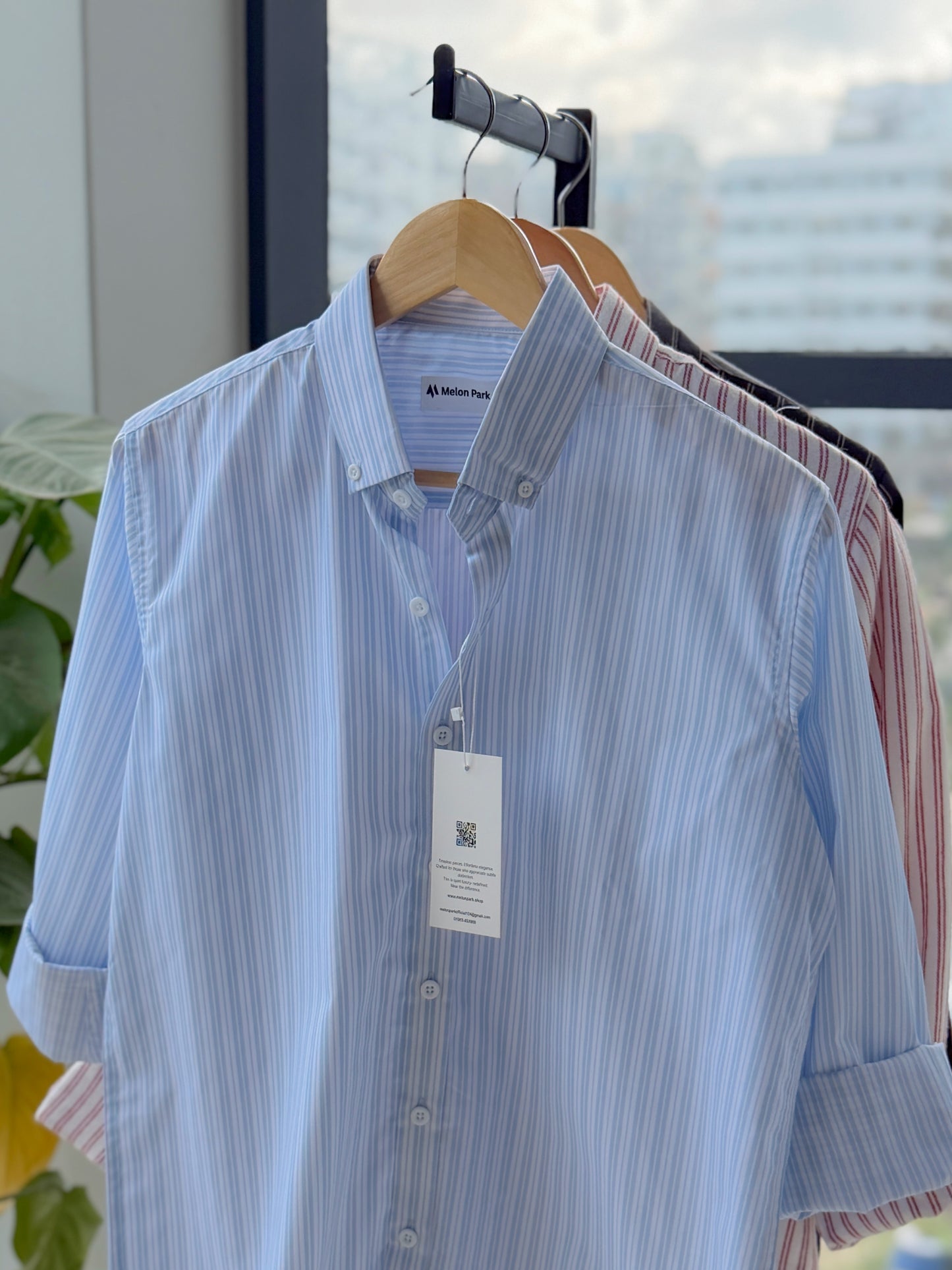 Gentle stripe shirt - Seabreeze