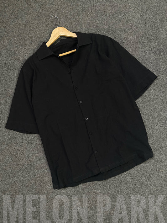 Baggy cuban shirt - Black