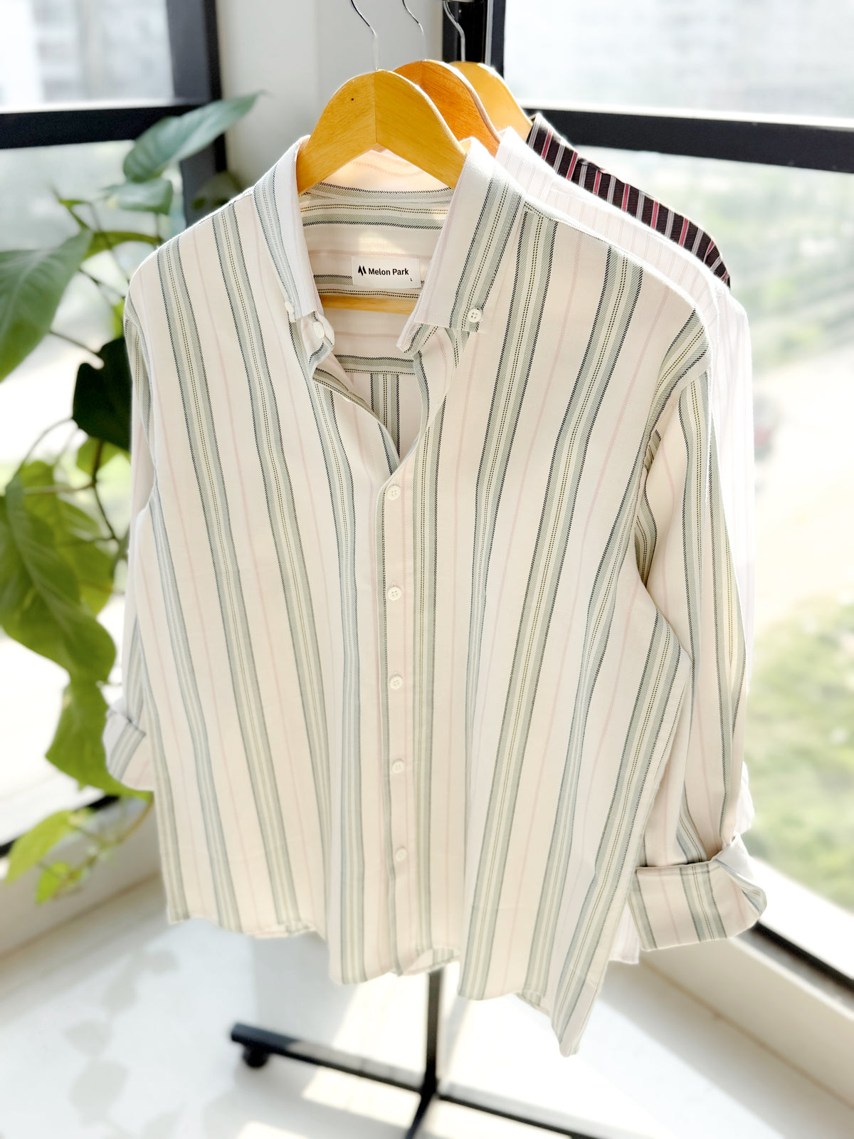 Gentle stripe shirt - Whispering Willow