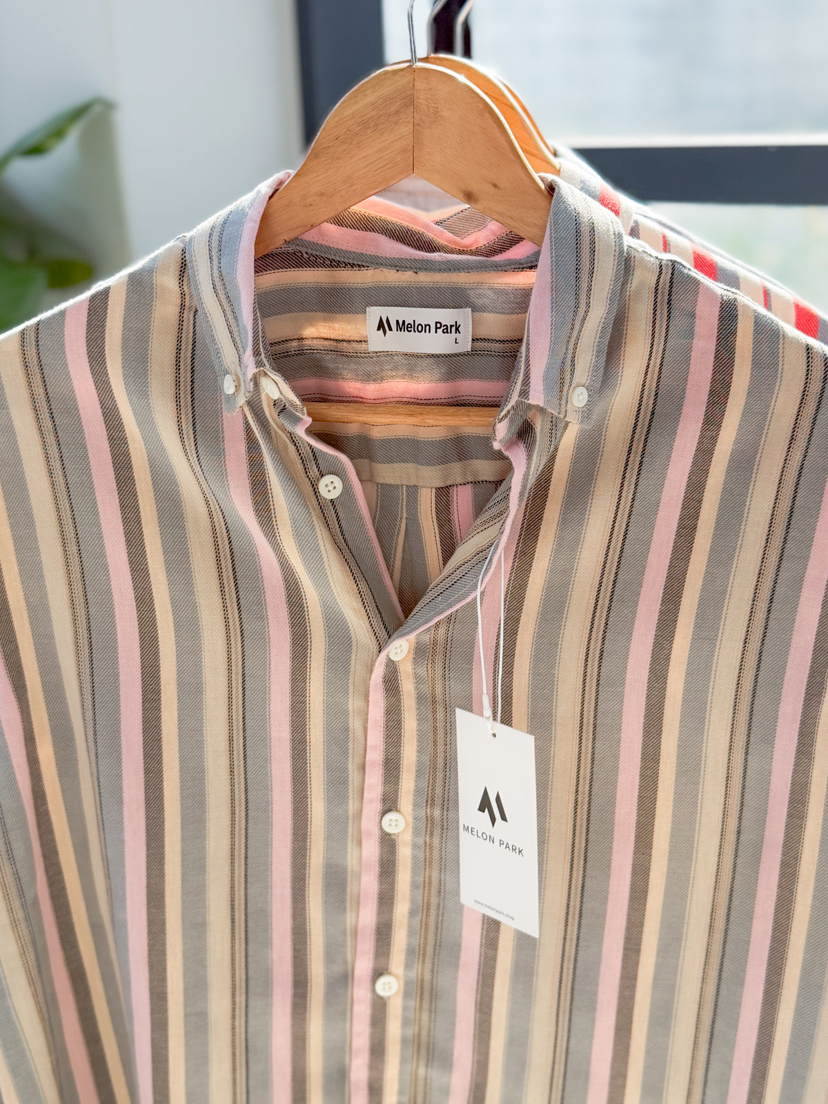 Gentle stripe shirt - Muted Horizon