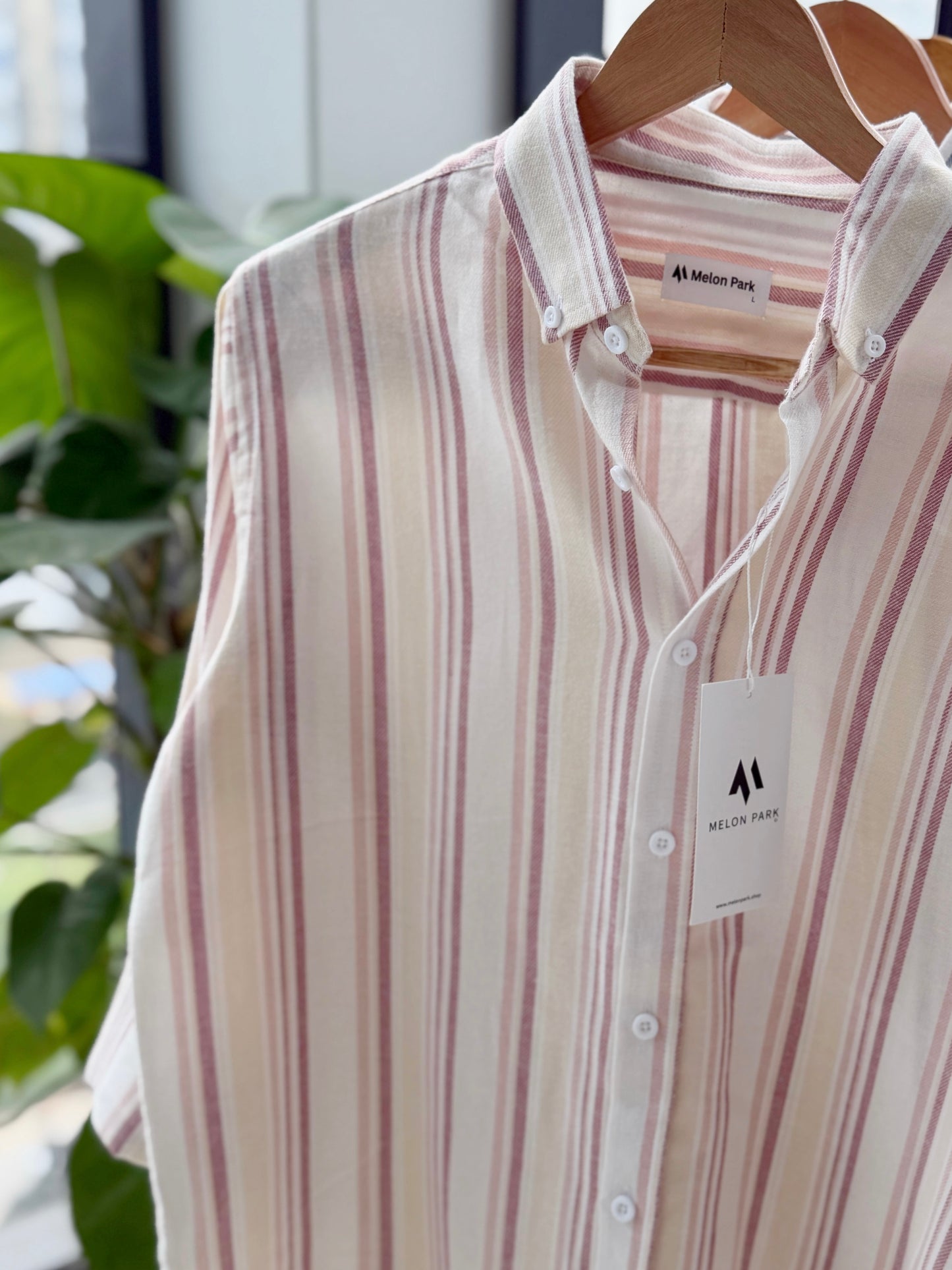 Gentle stripe shirt - Tuscan Sunset
