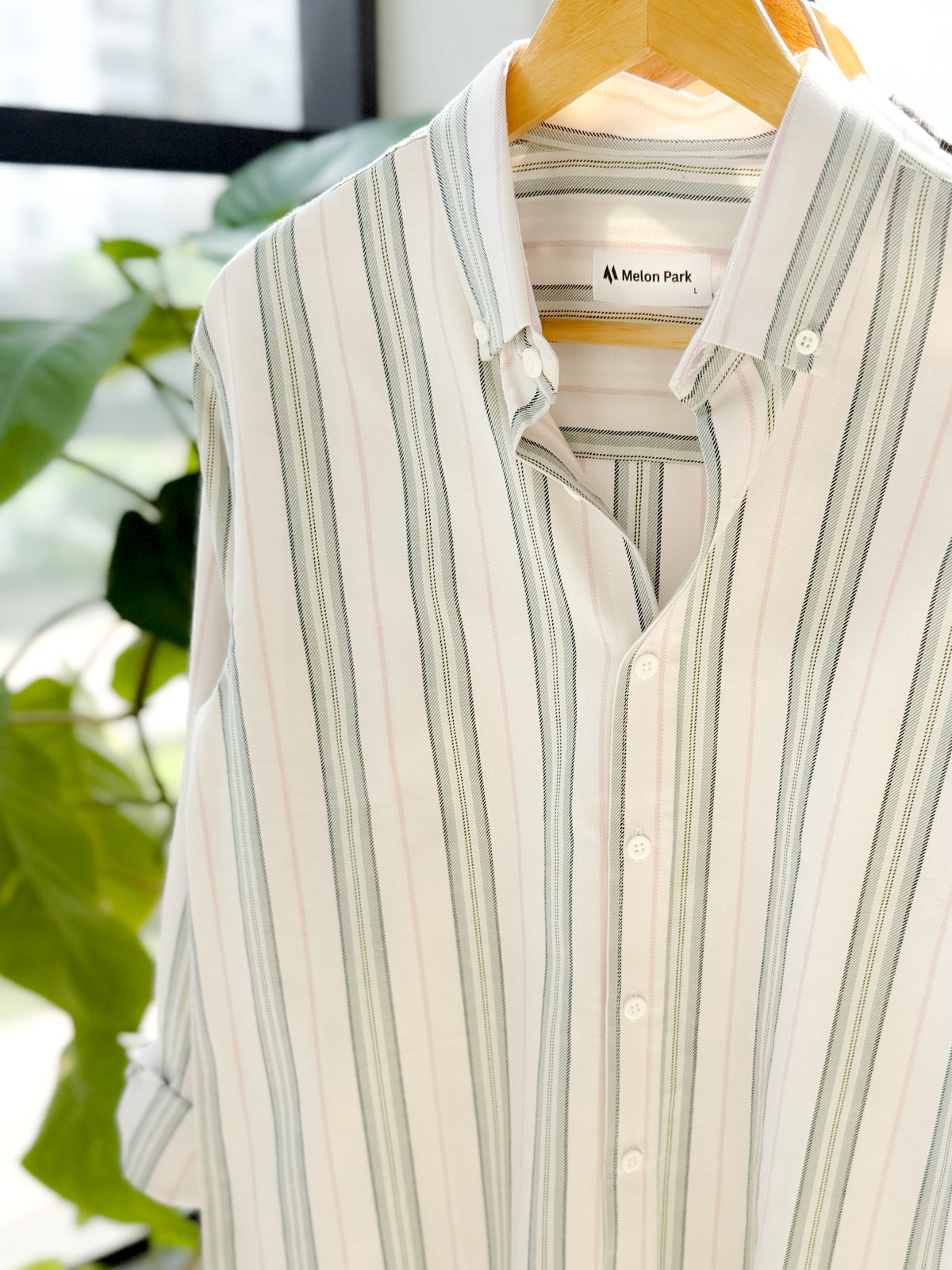 Gentle stripe shirt - Whispering Willow
