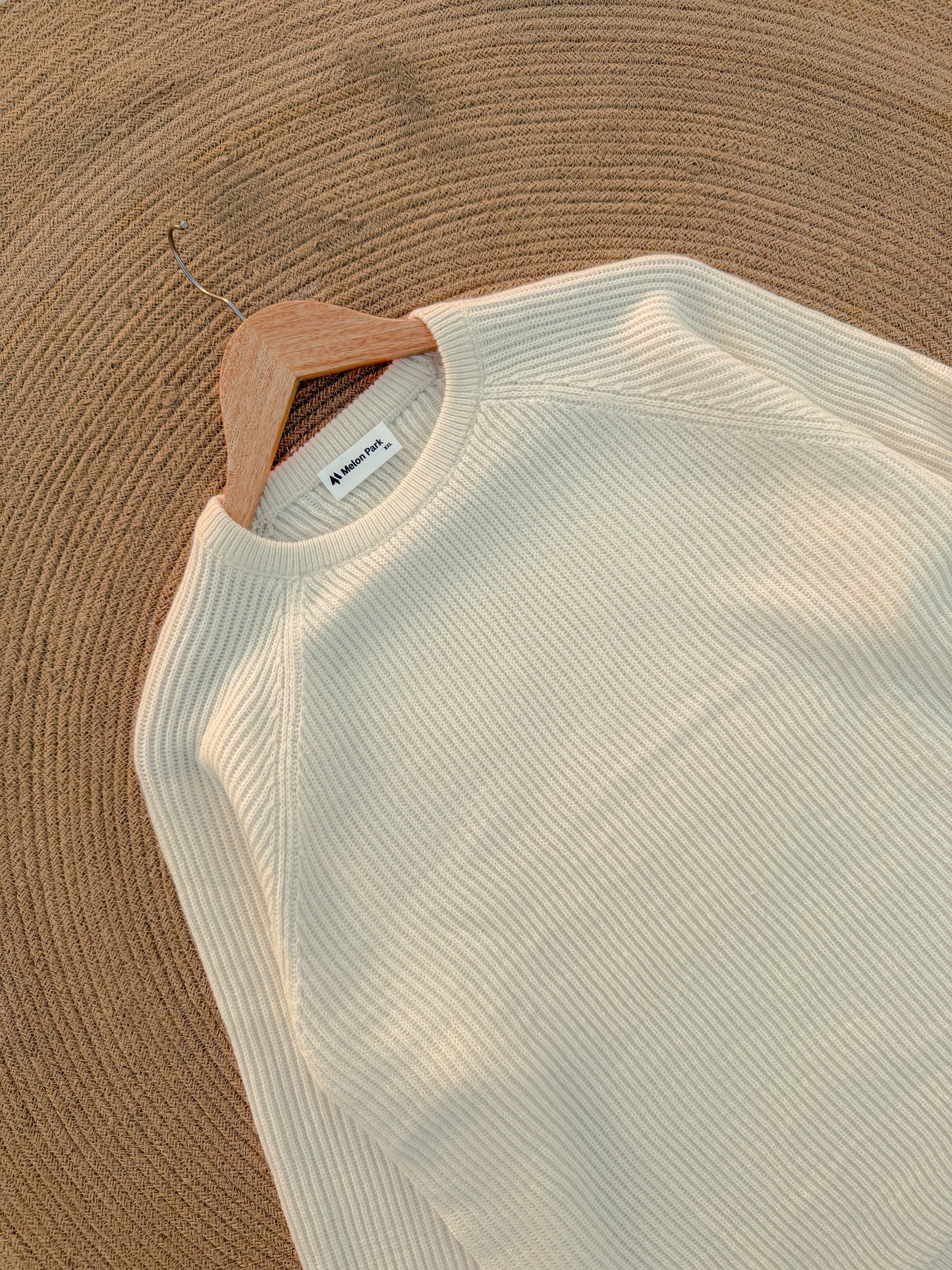 Knitted Signature Sweatshirt - Off white