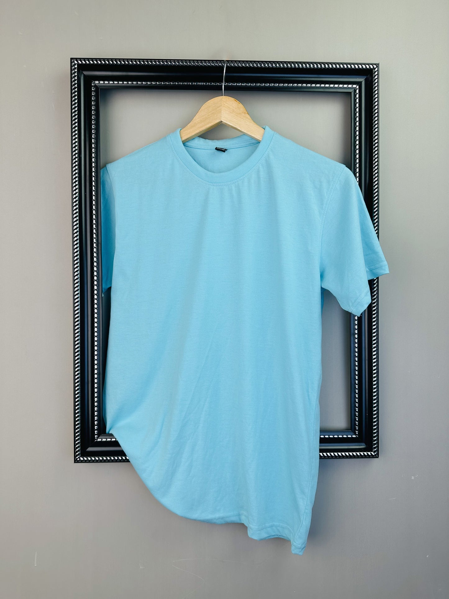 Cyan Blue Half Sleeve Tshirt