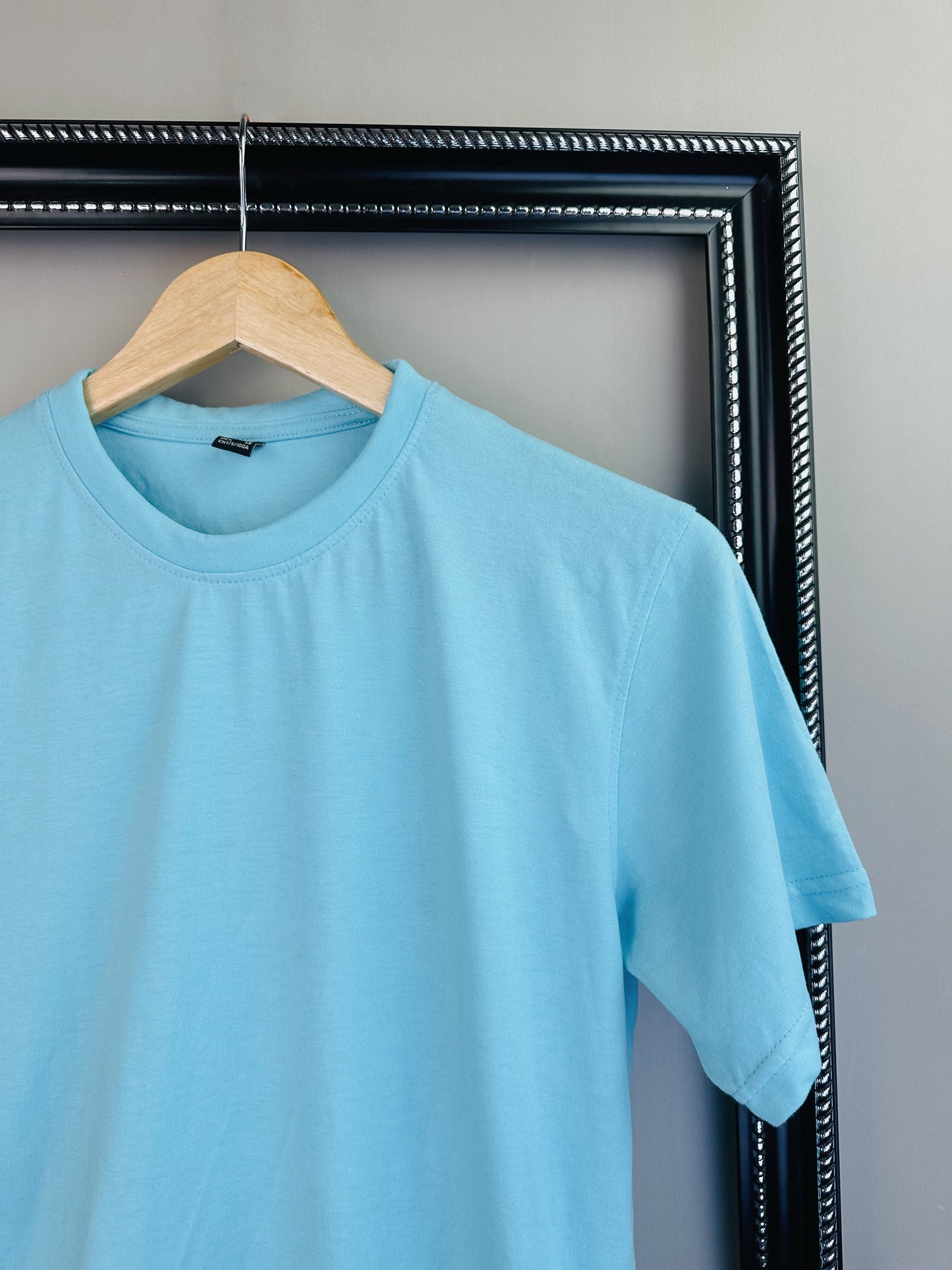 Cyan Blue Half Sleeve Tshirt