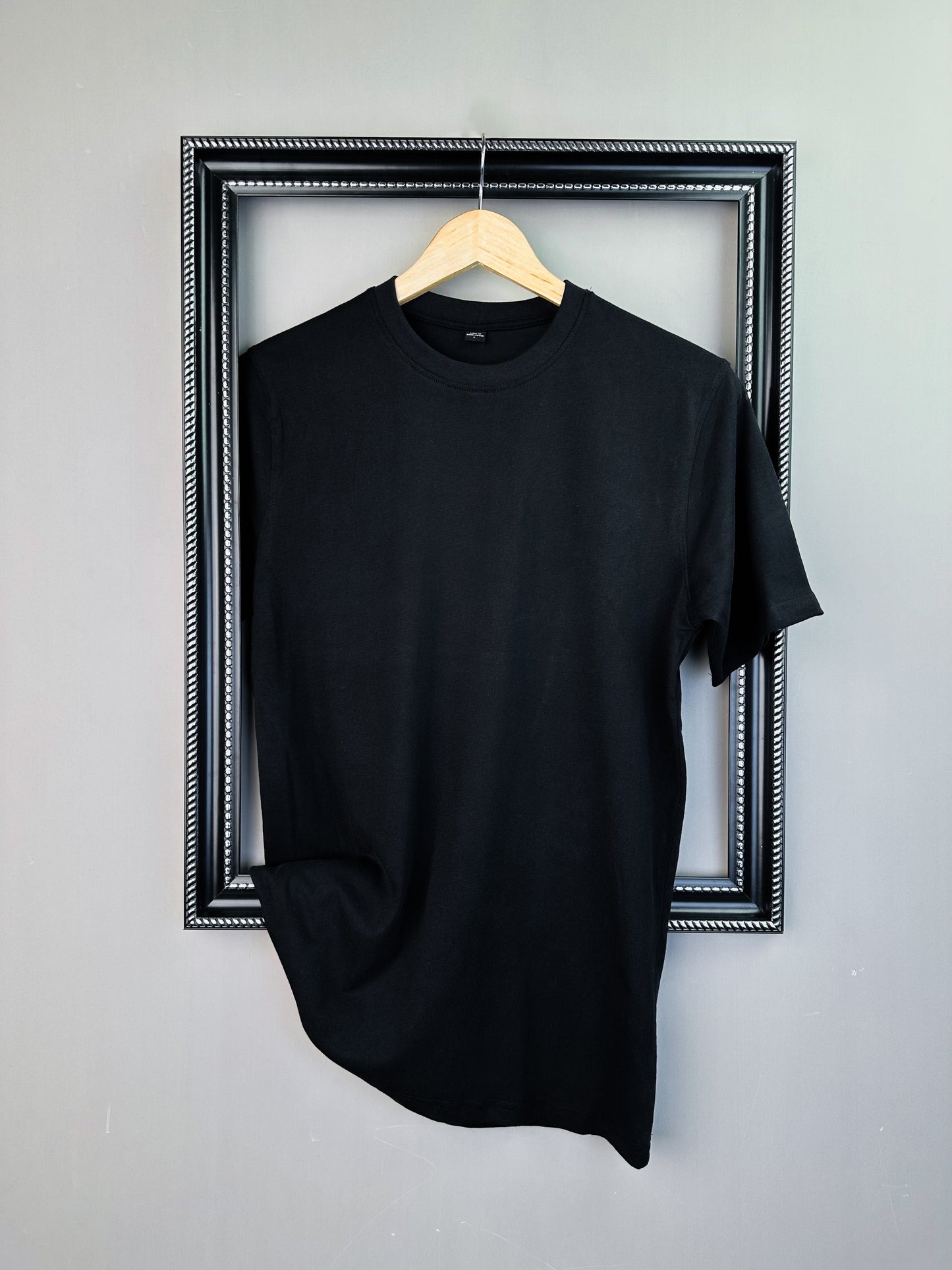 Black Half Sleeve Tshirt