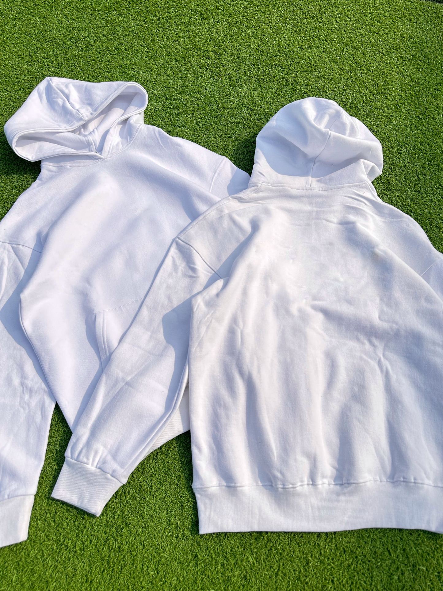 Men White Dropshoulder Hoodie