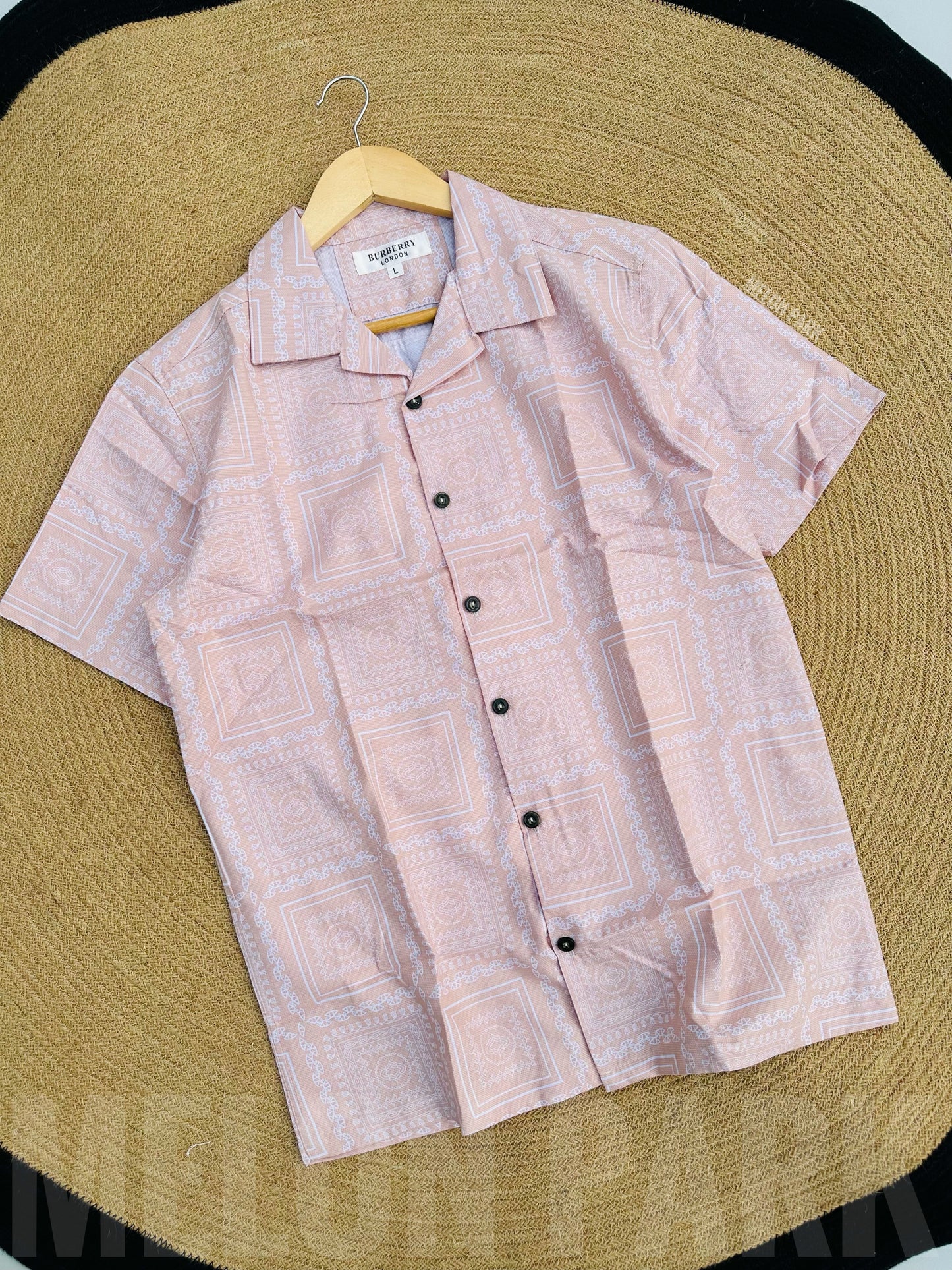 Peach Vacational Cuban Shirt