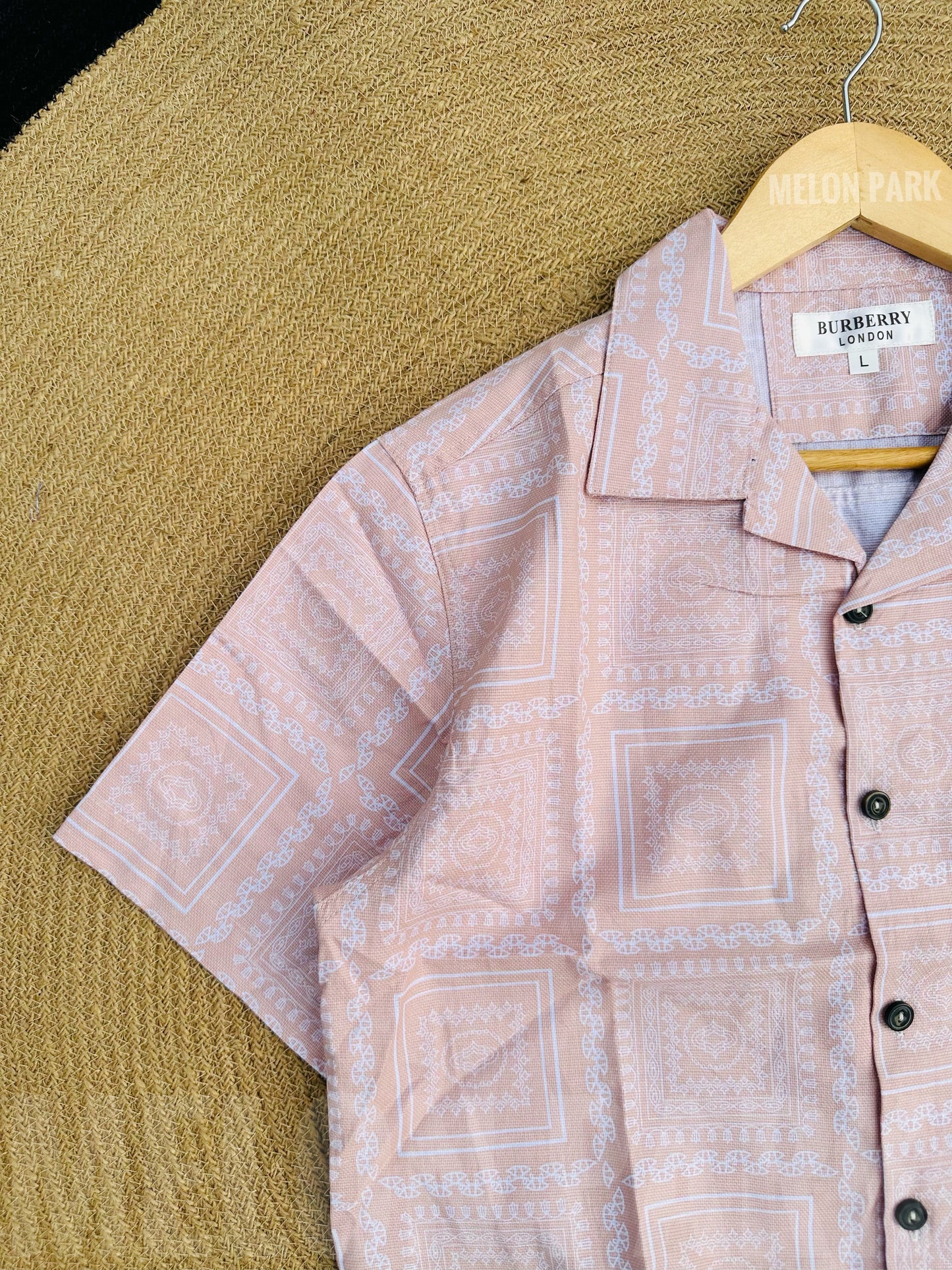 Peach Vacational Cuban Shirt