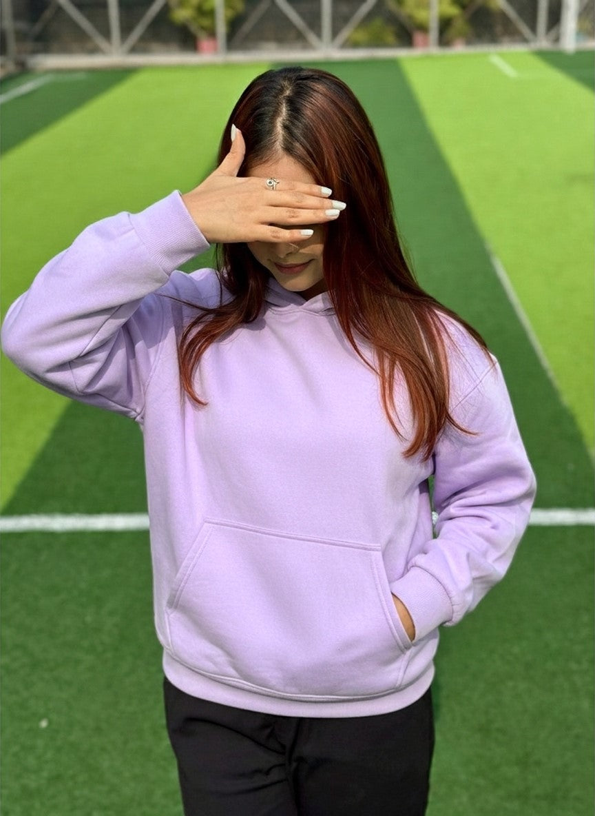 Lavender Sily  Dropshoulder Hoodie